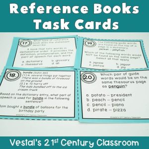 Reference Books Task Cards