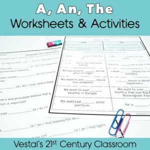 A, An, The Worksheets