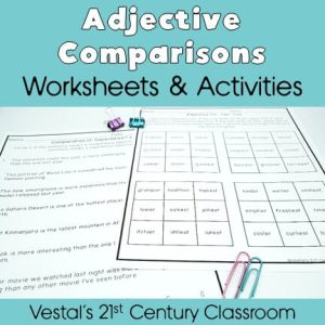 Adjective Comparison Worksheets