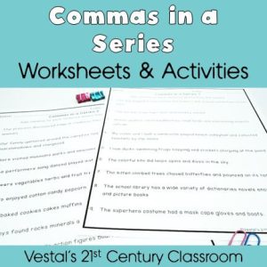 Commas in a Series Worksheets