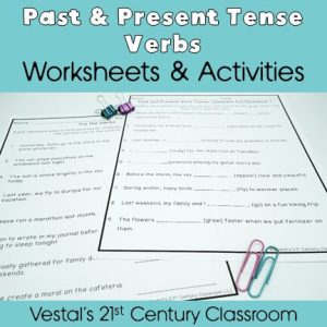 Past and Present Tense Verbs Worksheets