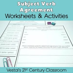 Subject Verb Agreement Worksheets