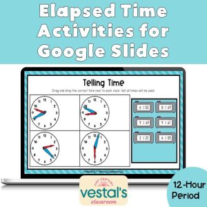 Elapsed Time Digital Activities for Google Slides (12-Hour Period)