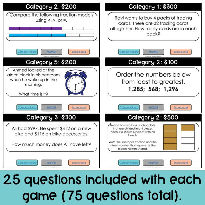 3rd Grade Math SOL Test Prep Review Games - Image 7